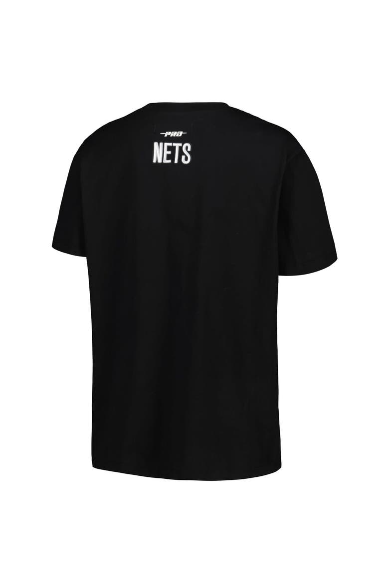 Women's Pro Standard Black Brooklyn Nets Script Boyfriend T-Shirt, Alternate, color, Black