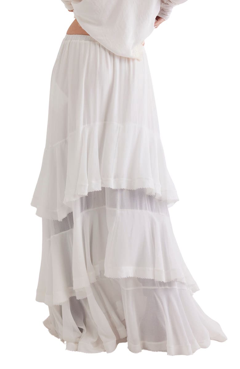 Free People Clementine Tiered Maxi Skirt, Alternate, color, 
