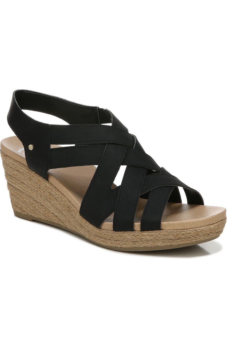 Dr. Scholl's Dr. Scholls Everlasting Leather Espadrille Wedge Sandal, Main, color,