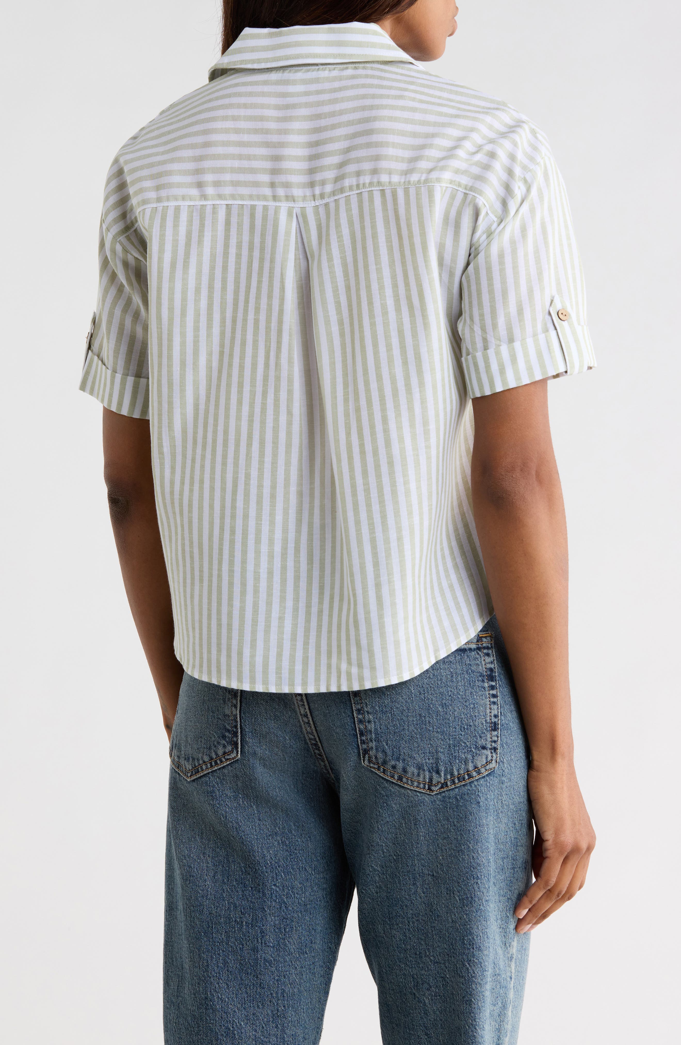 Stripe Camp Shirt - image 4