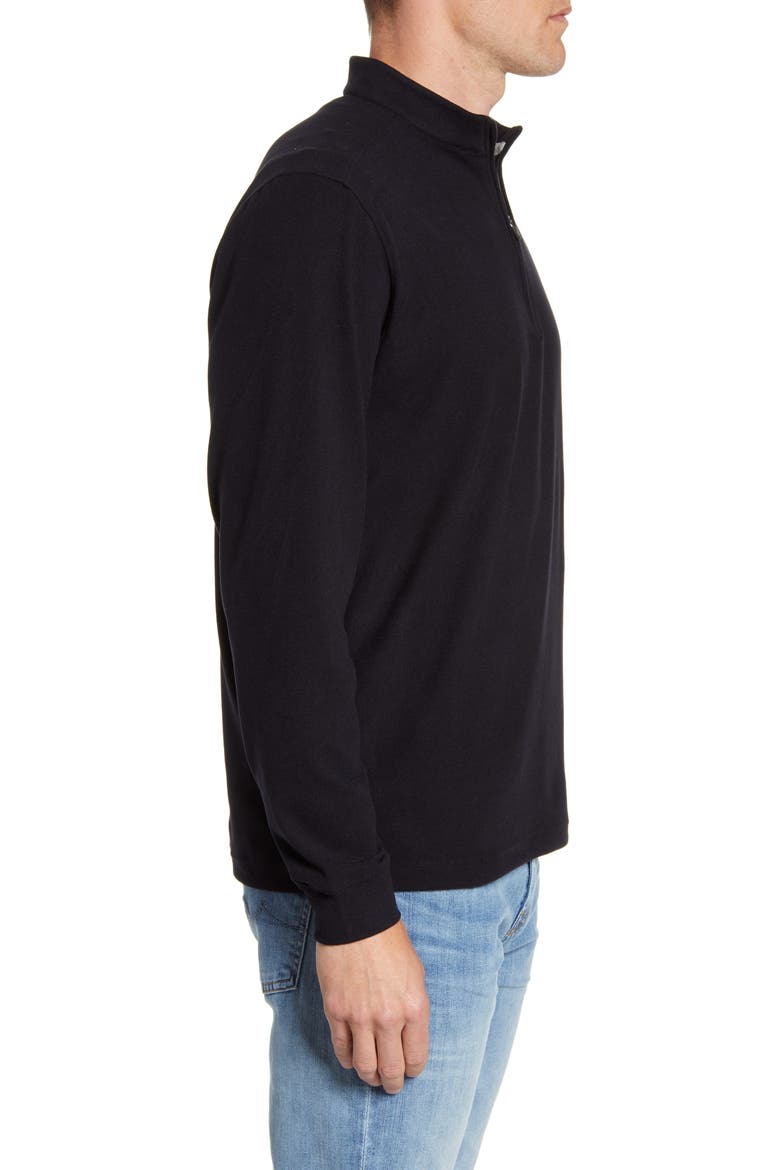 Brady Half Zip Pullover, Alternate, color, BLACK
