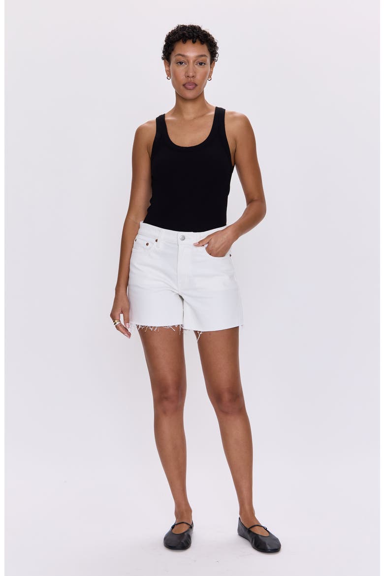 Kennedy Cutoff Denim Shorts, Alternate, color, ANTIQUE WHITE