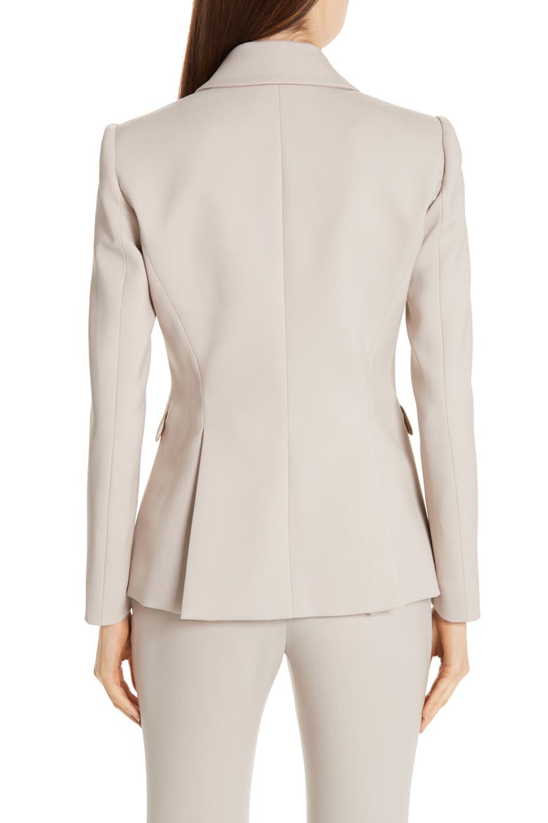 Fitted Two-Button Stretch Wool Blazer, Alternate, color, OAT