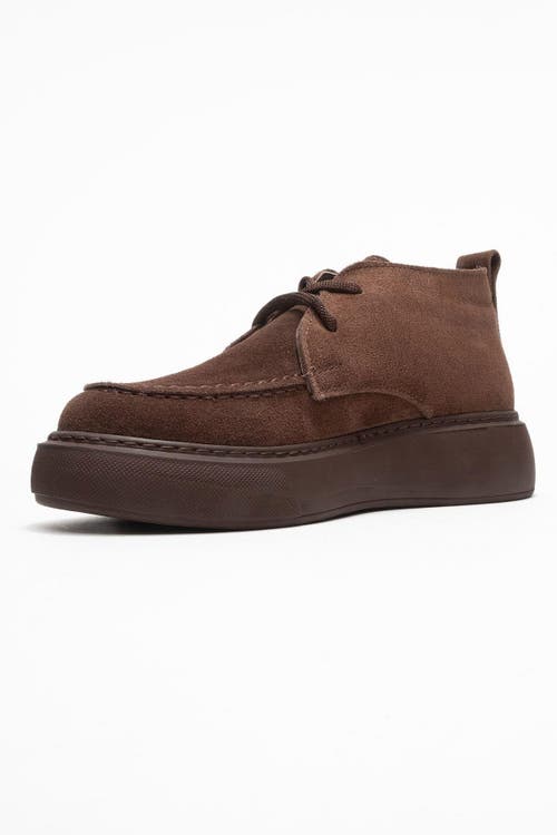 Forever & Always Shoes Lilya Leather Chukka Boot In Brown