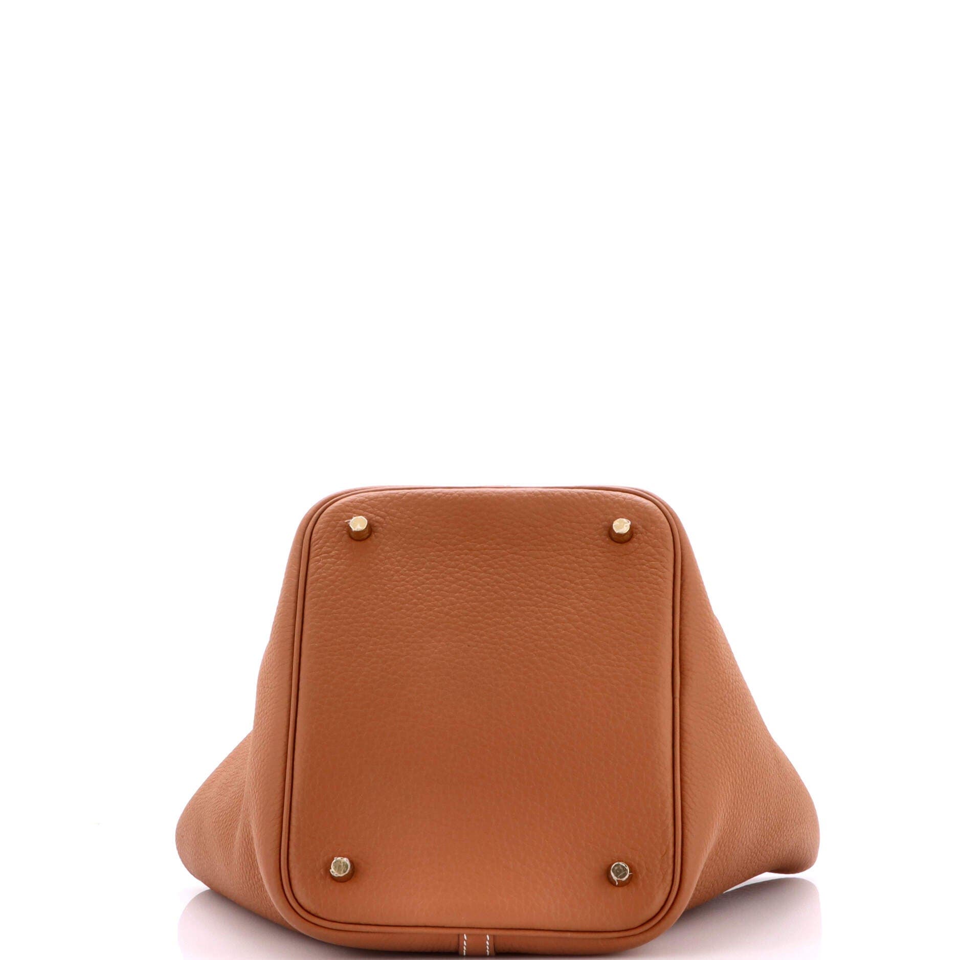 Pre-Owned Hermes Picotin Lock Bag Clemence MM, Alternate, color, Gold