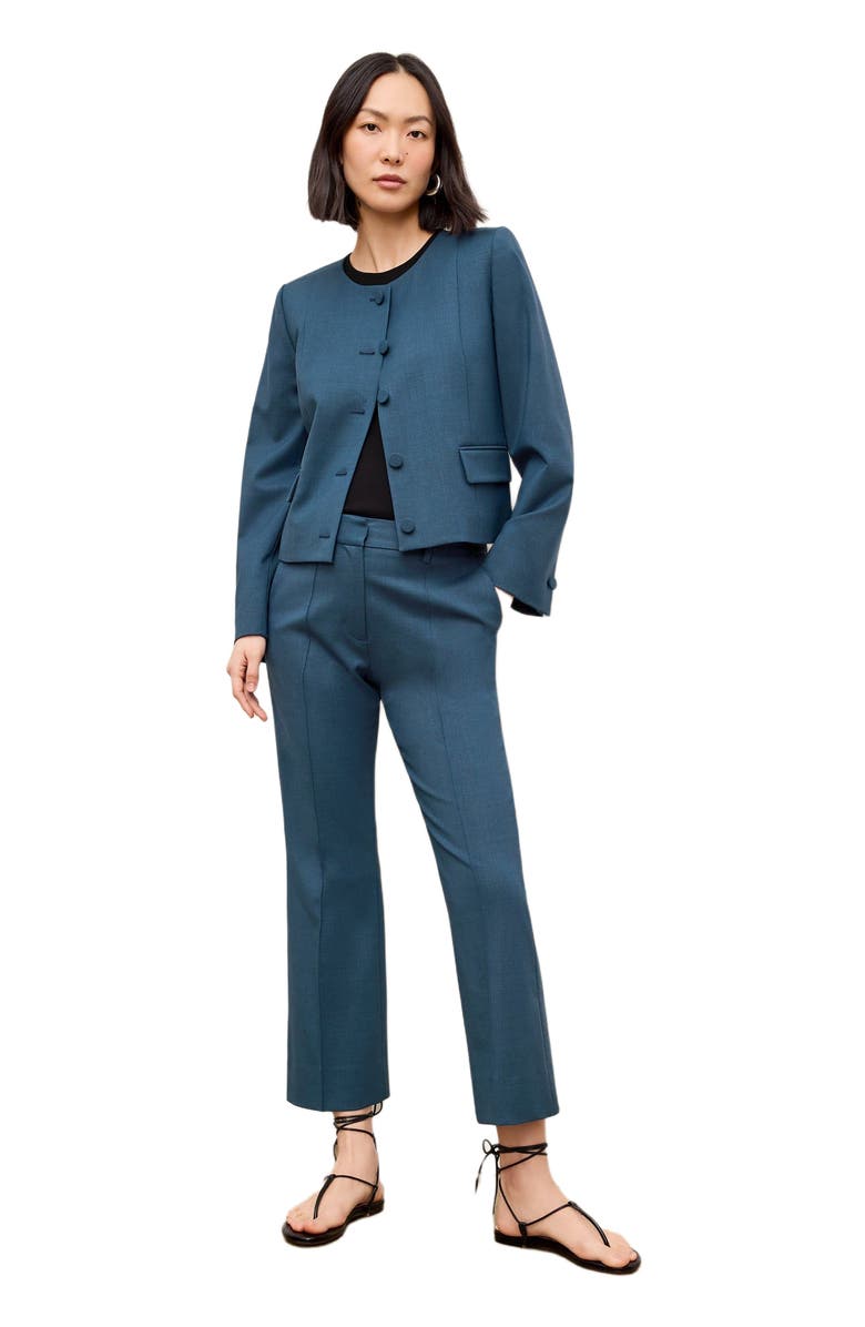 M.M.LaFleur Aniya Crop Jacket - Wool Twill, Main, color, 