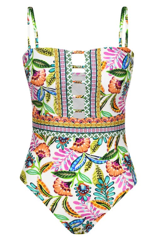 Sunshine 79 Jungle Bandeau One-piece Swimsuit