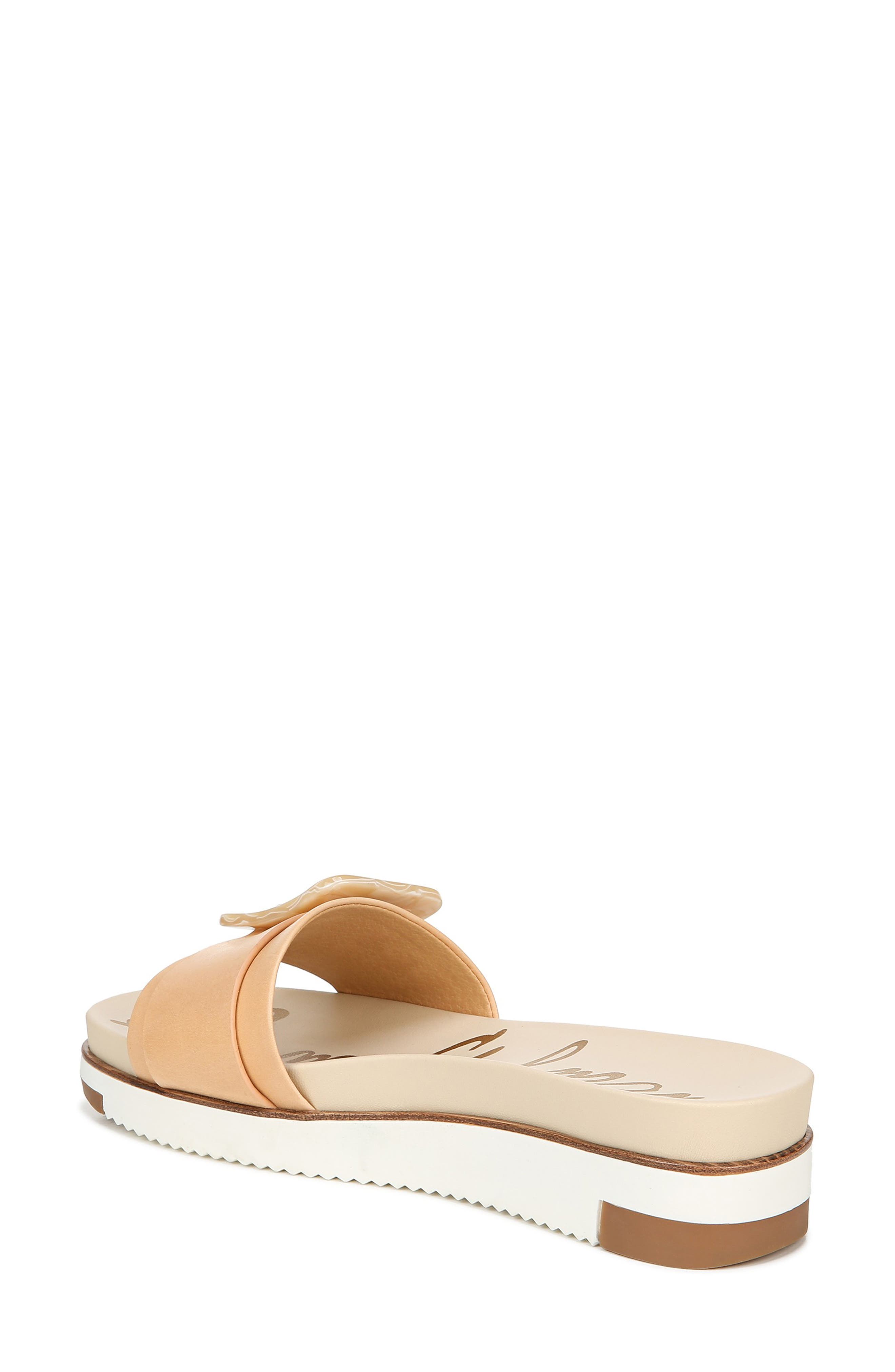 Ariane Platform Slide Sandal, Alternate, color, SAND LEATHER