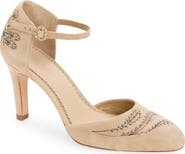 Cinq à Sept Mariana Embroidered Suede Pump