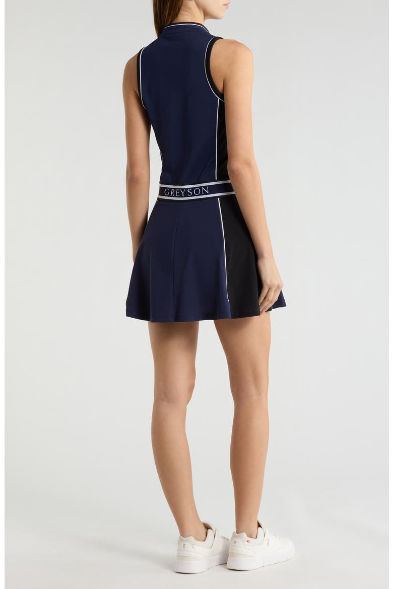 Phoenix Flare Dress, Alternate, color, MALTESE BLUE