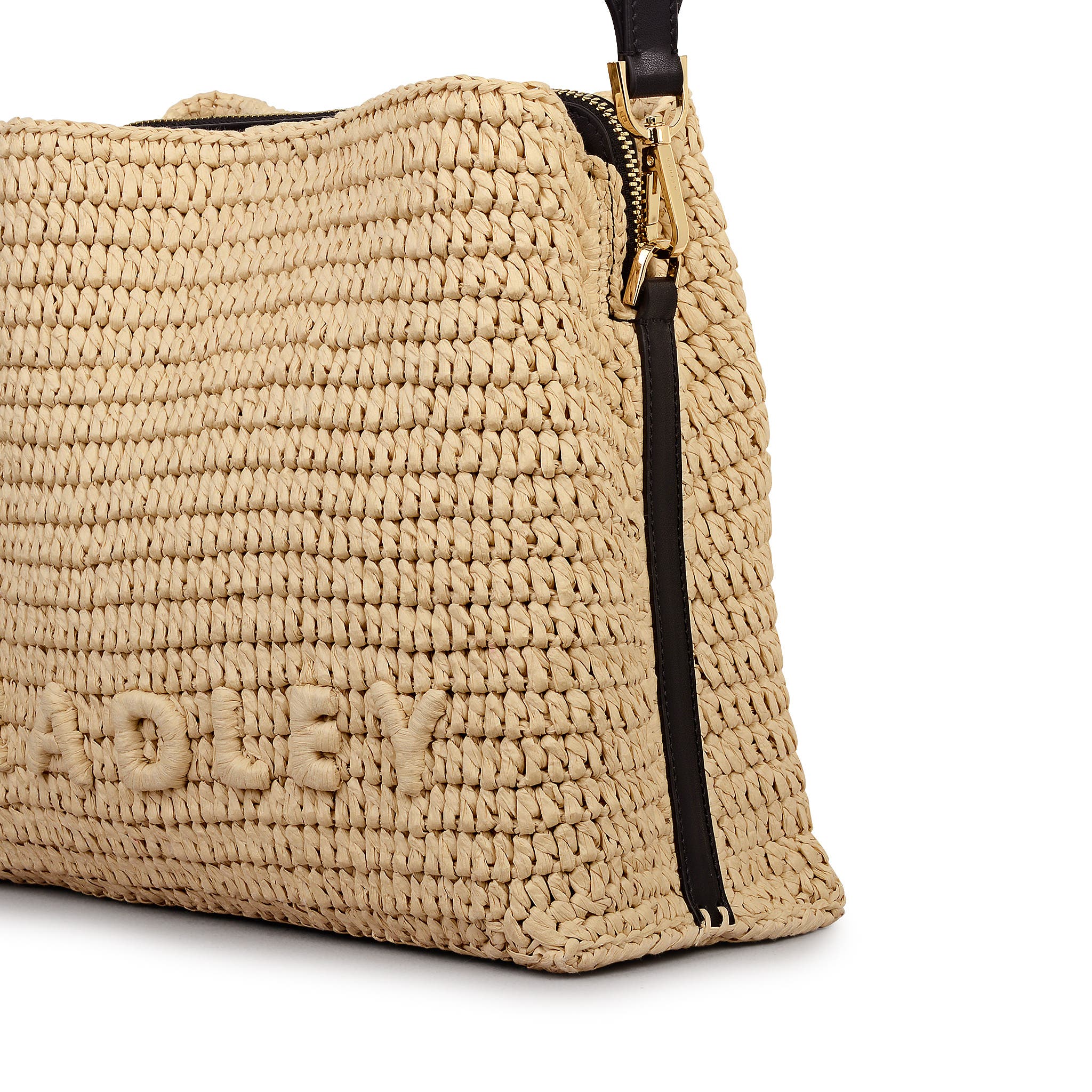 Radley Dukes Place - Raffia Medium Compartment Woven Crossbody Bag, Alternate, color, Natural