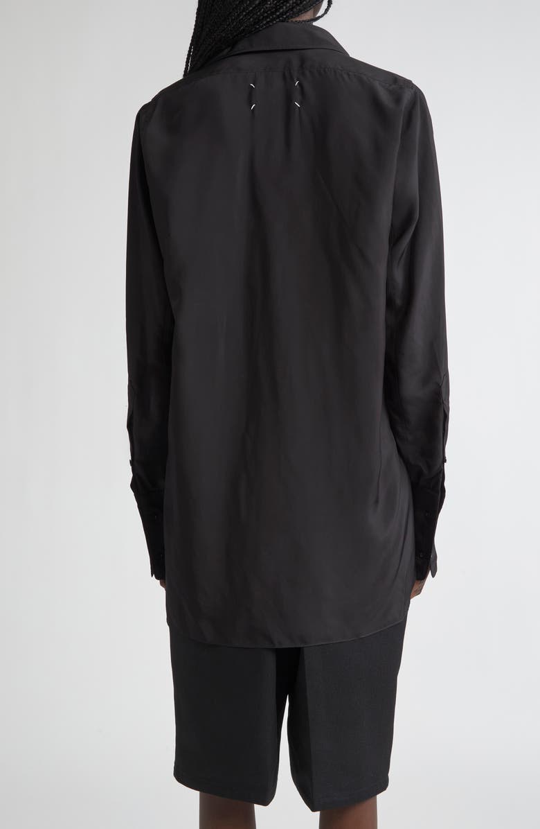 Maison Margiela Layered Long Sleeve Button-Up Shirt, Alternate, color,