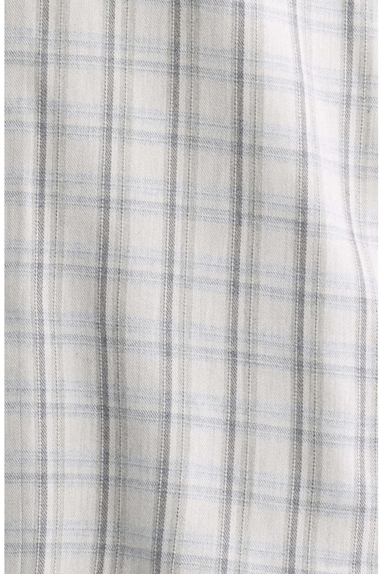 Crown Crafted Plaid Flannel Button-Up Shirt, Alternate, color, BRITISH GREY