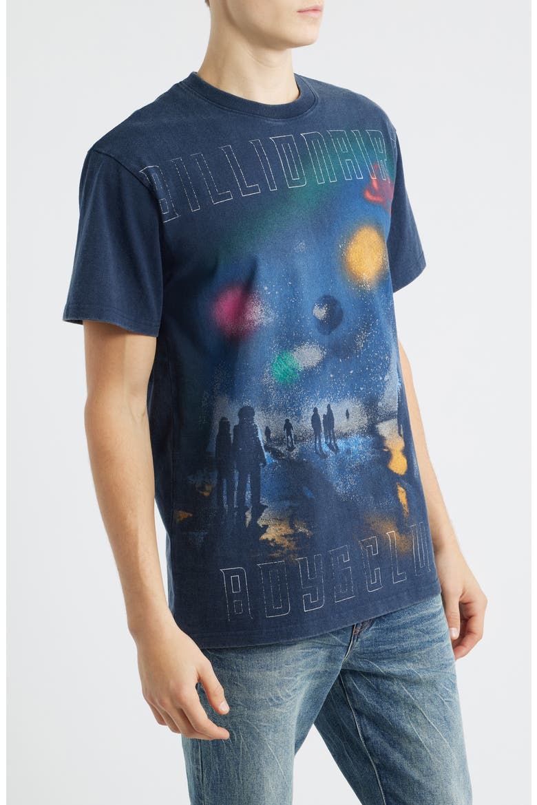 BB Mist Oversize Cotton Graphic T-Shirt, Alternate, color, NAVY BLAZER