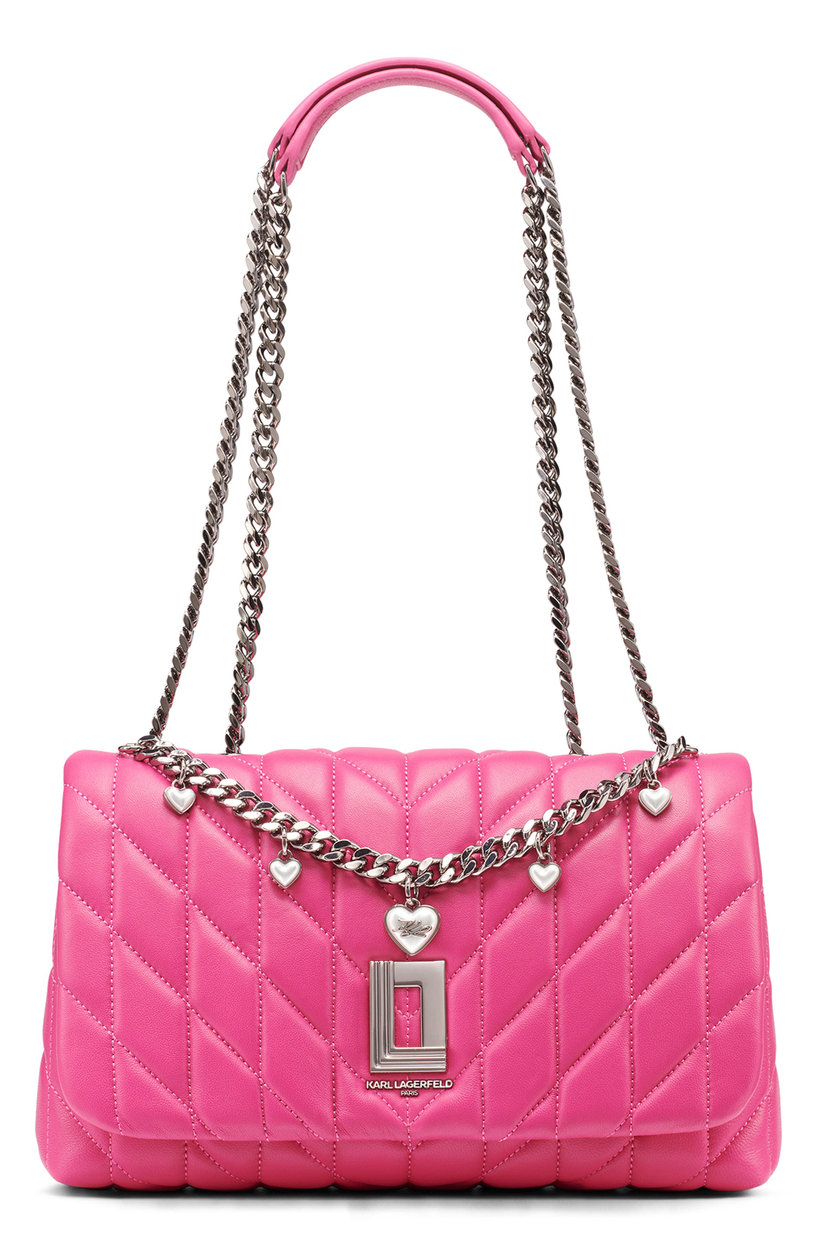 KARL LAGERFELD PARIS Lafayette Quilted Leather Crossbody Bag