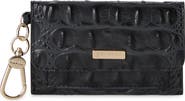 Brahmin Ricki Croc Embossed Leather Card Case