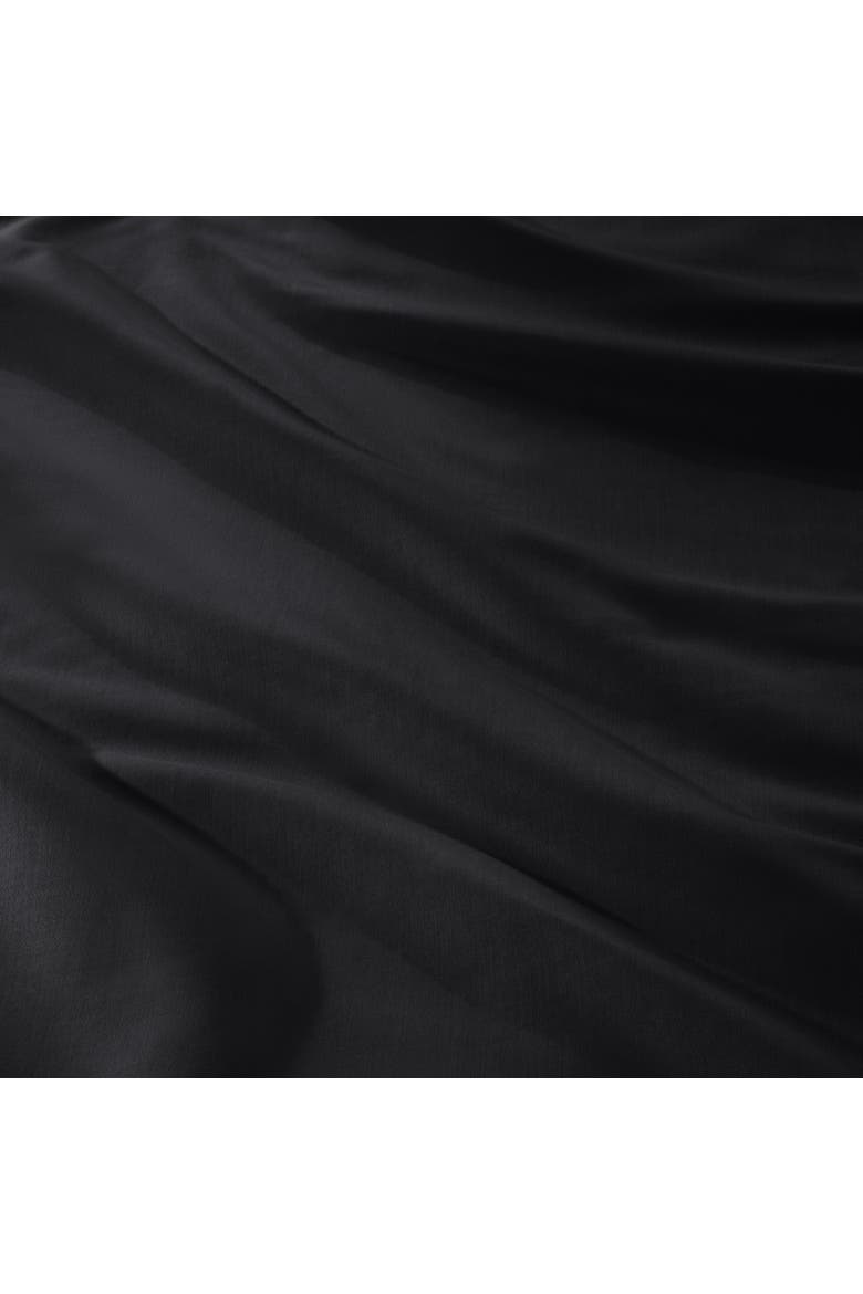 400 Thread Count Organic Cotton Sateen Sheet Set - Split Head King, Alternate, color, Black