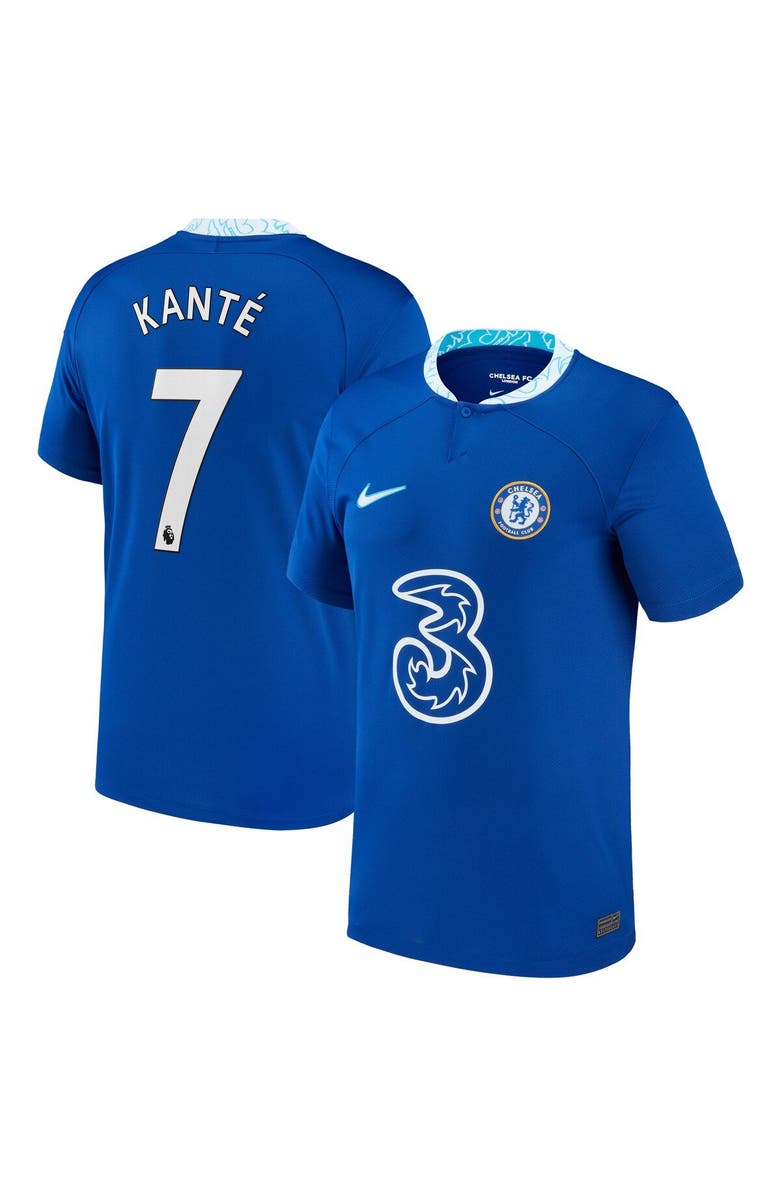 Nike Men's Nike N'Golo Kanté Blue Chelsea 2022/23 Replica Home Jersey, Alternate, color,