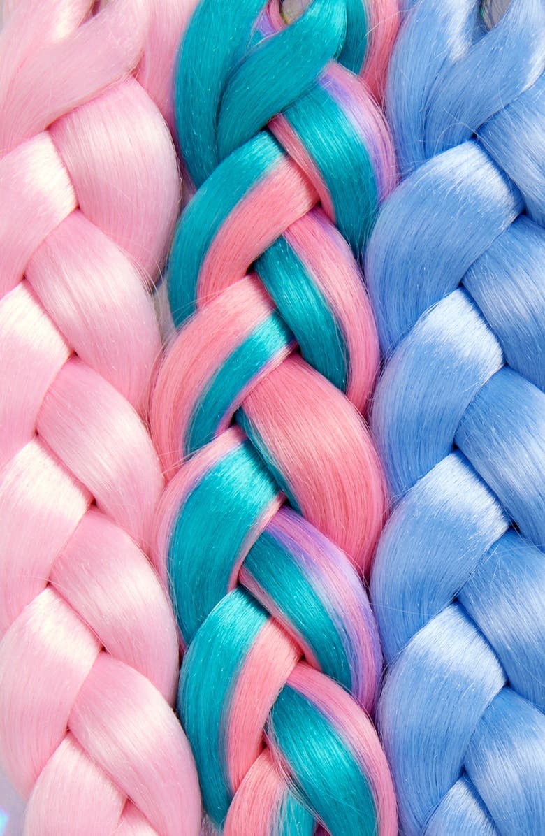 Capelli New York Kids' 3-Pack Braided Faux Hair Extensions, Alternate, color, 