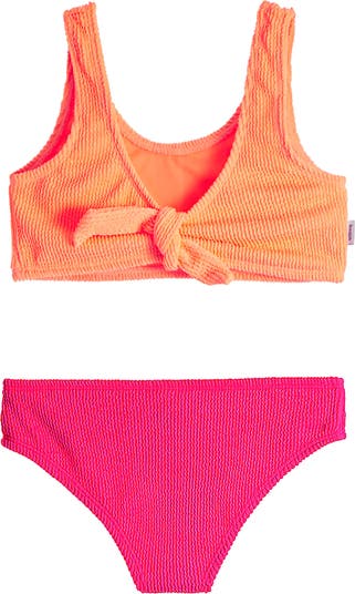 CRINKLE TIE BIKINI SWIMSUIT