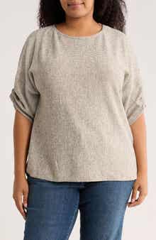 MAX STUDIO Cinched Sleeve Top