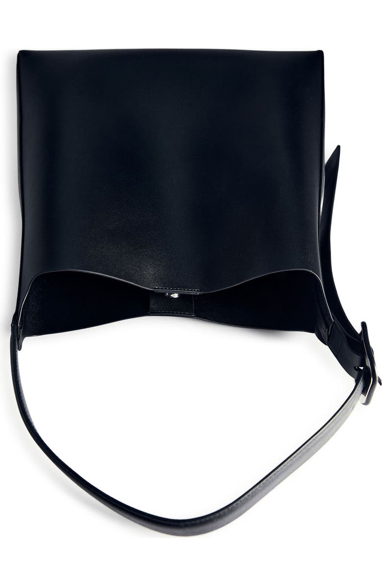 MANGO Faux Leather Shopper, Alternate, color,