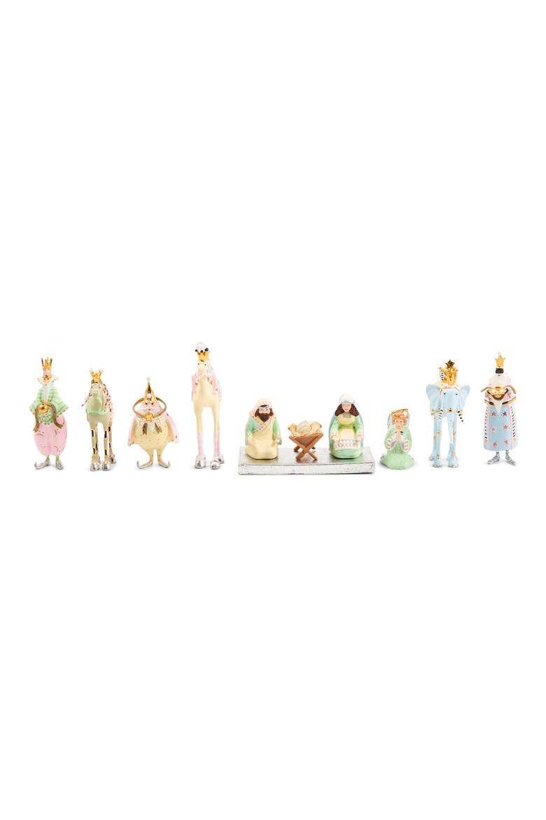 Patience Brewster Silver Nativity Set, Alternate, color, MULTI