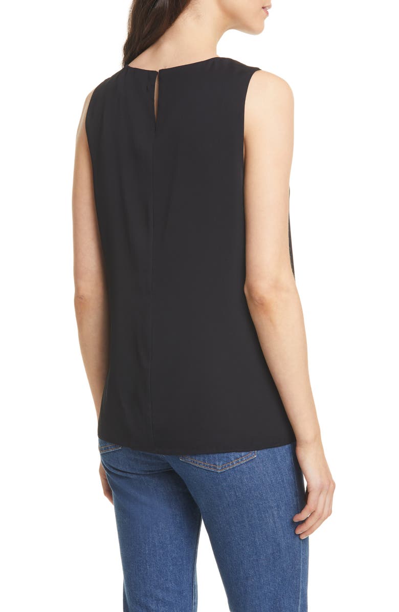 Nordstrom Signature Sleeveless Stretch Silk Top, Alternate, color,