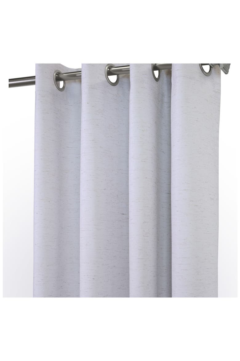 Set of 2 Noise Reducing Indoor Curtain Panels, Alternate, color, WHITE