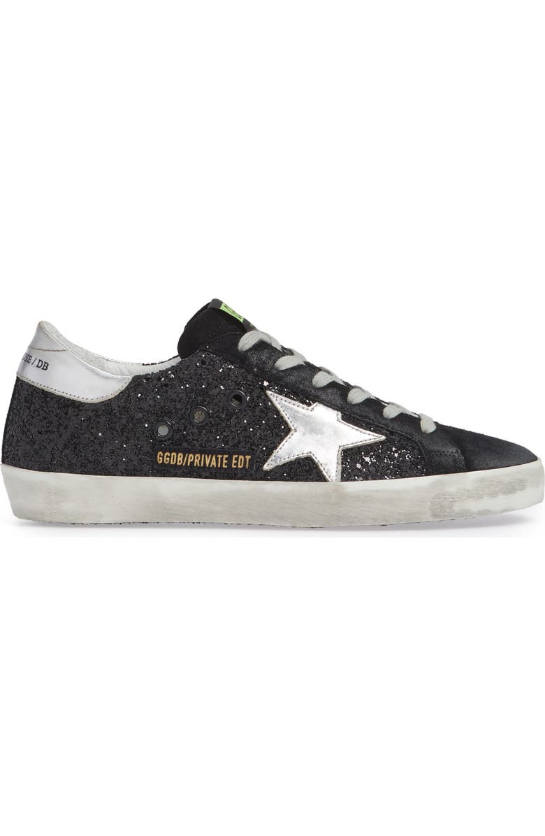 Golden Goose Superstar Glitter Sneaker, Alternate, color,