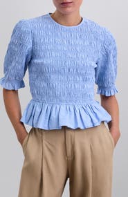 Scalpers Smock Sleeve Top