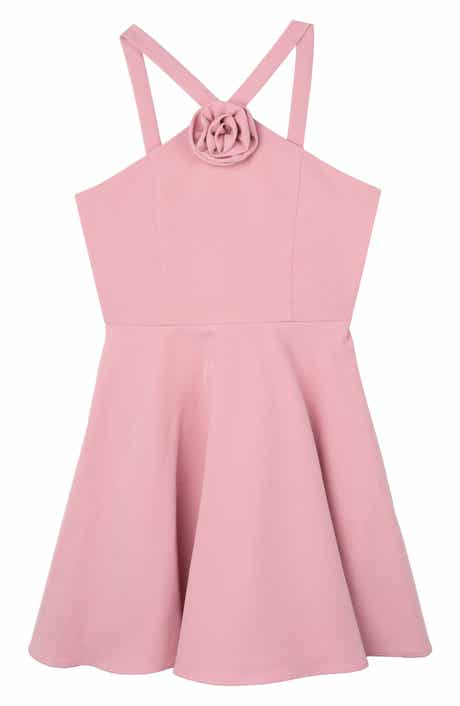 Rare Editions Kids' Laguna Rosette Skater Party Dress