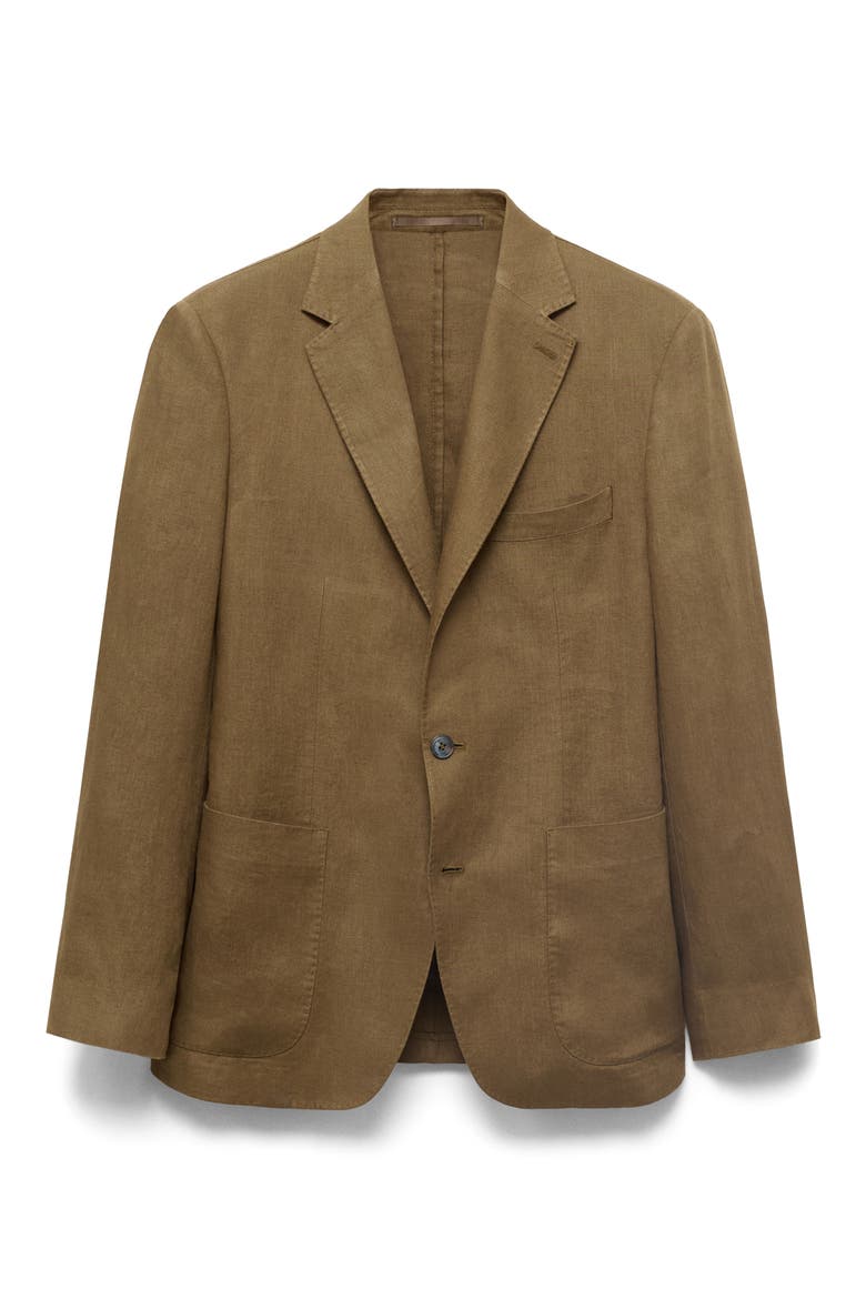 Salerno Linen Sport Coat, Alternate, color, KHAKI