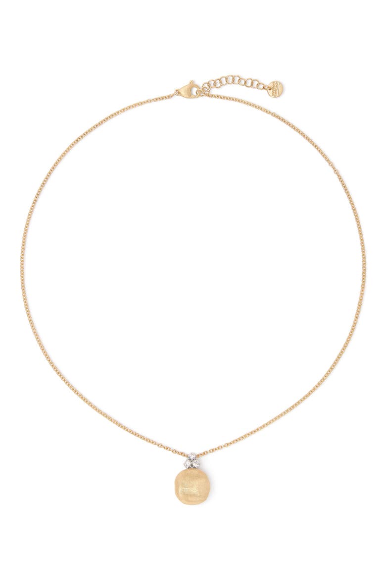 18K Gold & Diamond Pendant Necklace, Main, color, 18K YELLOW GOLD