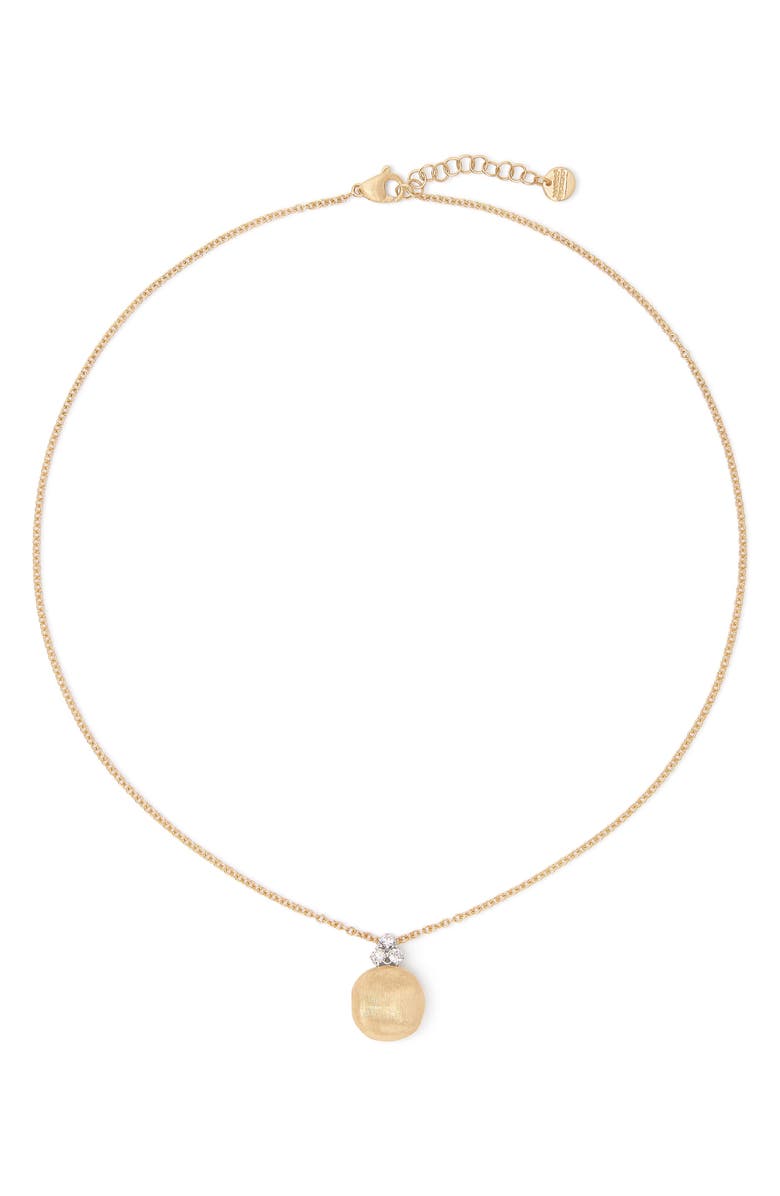 Marco Bicego 18K Gold & Diamond Pendant Necklace, Main, color, 
