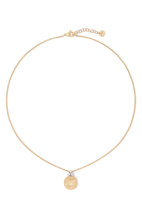 18K Gold & Diamond Pendant Necklace
