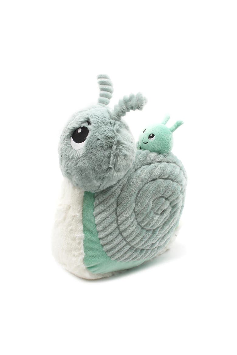 Snail Mom and Her Baby - Secret Keeper Plush Toy, Eco-Friendly, Soft & Washable, Alternate, color, Mint
