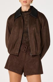 ASTR the Label Raevin Faux Suede Jacket