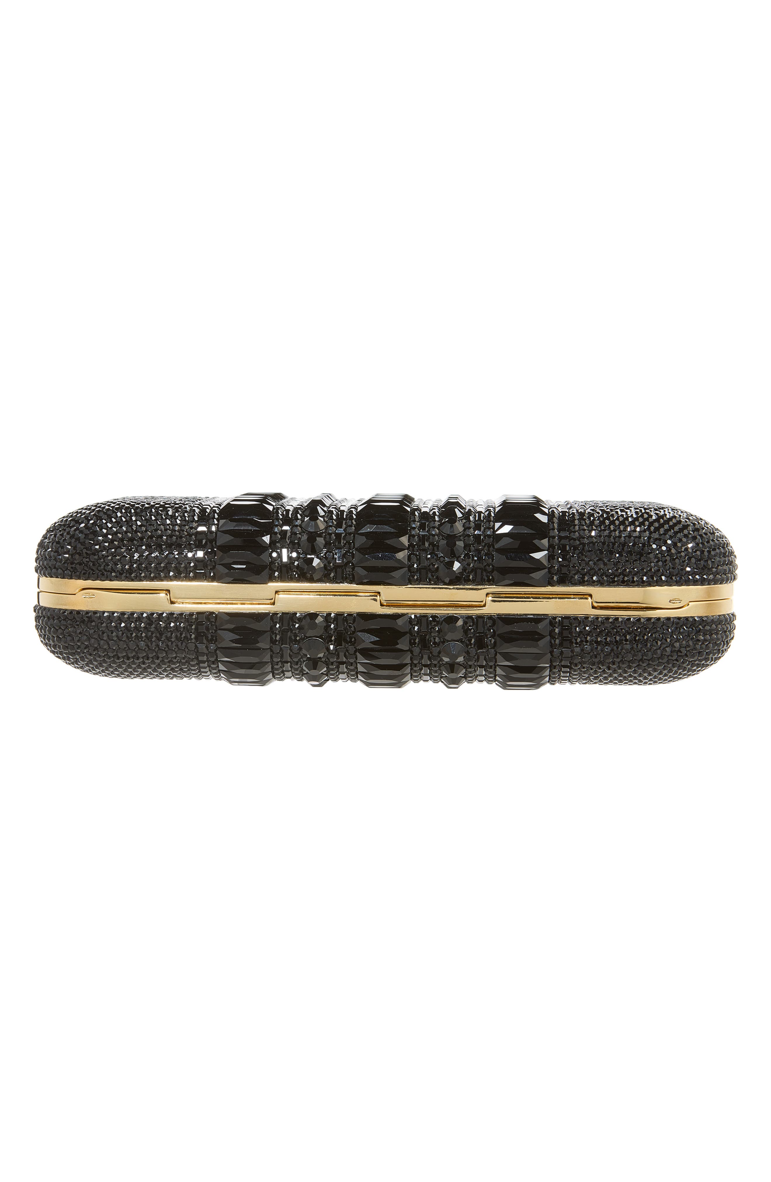 Long Slide Crystal Evening Bag, Alternate, color, CHAMAGNE JET