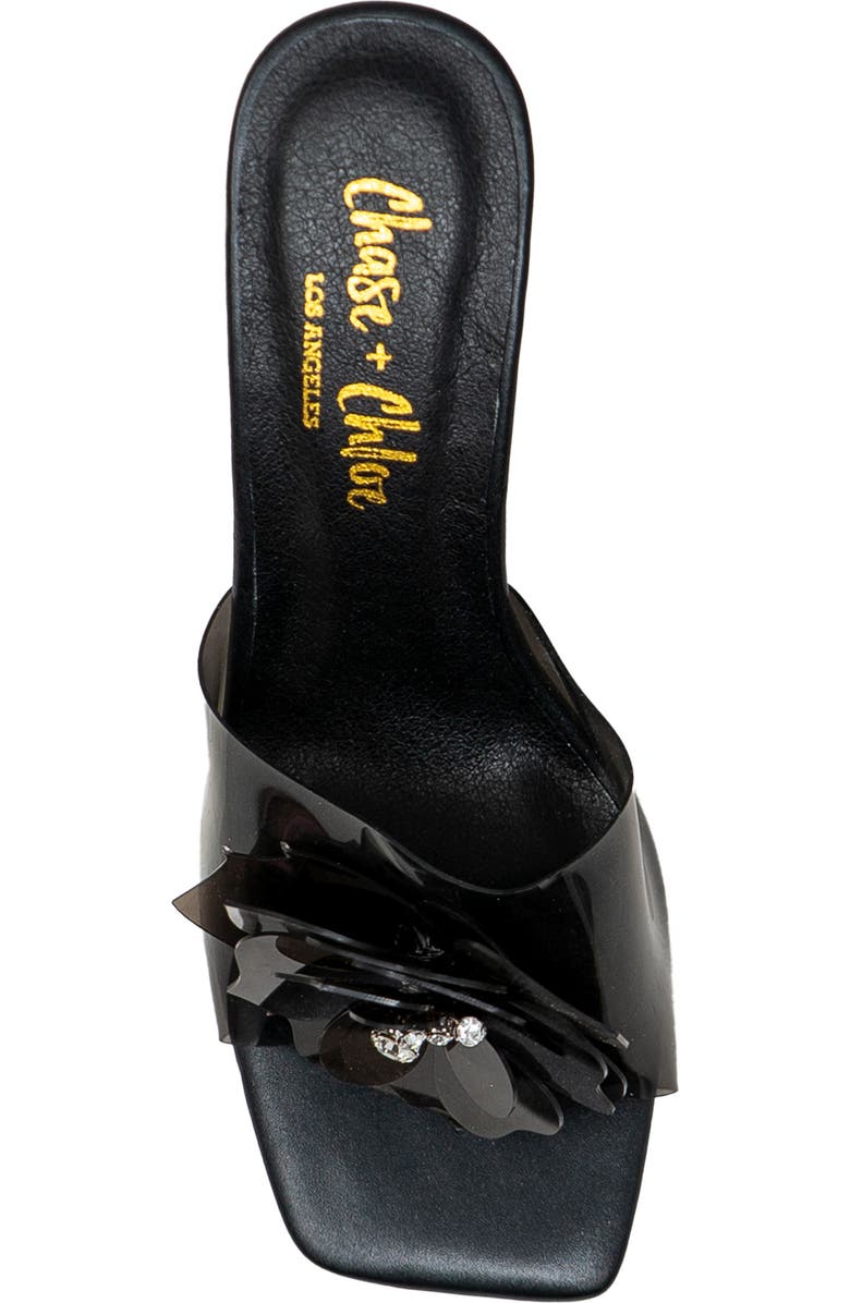 CHASE AND CHLOE Maeli Flower Slide Sandal, Alternate, color,