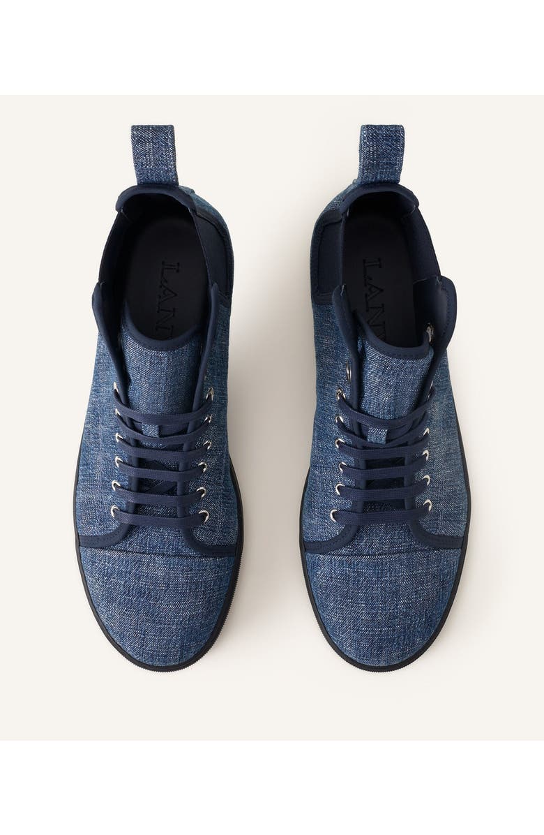 Lanvin Dbb1 High Top Denim Sneakers, Alternate, color, Denim Blue