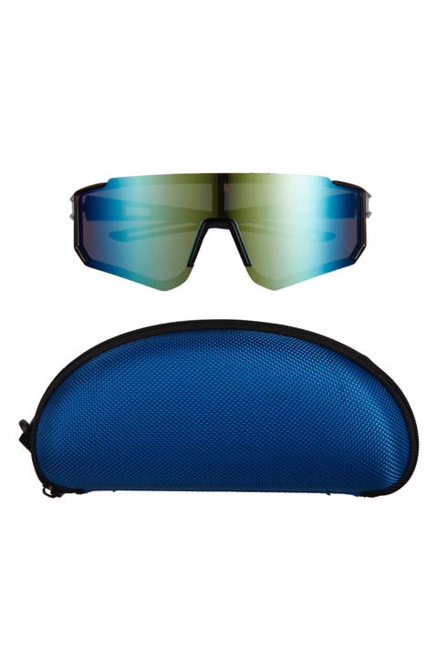 Kids' Shield Sunglasses & Case Set