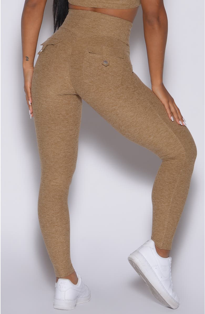 Bombshell Sportswear Pocket Pop Leggings, Alternate, color, Caramel