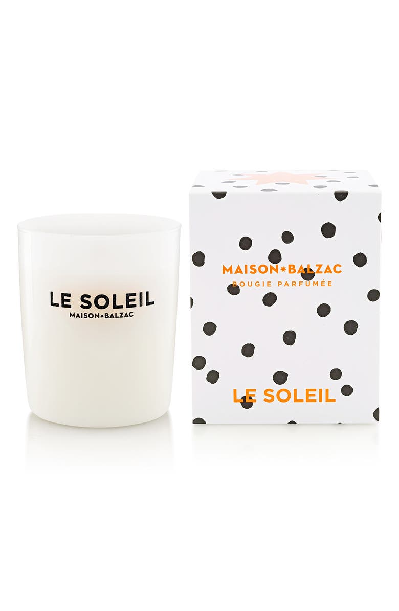 Maison Balzac Le Soleil Large Perfumed Candle, Alternate, color, 