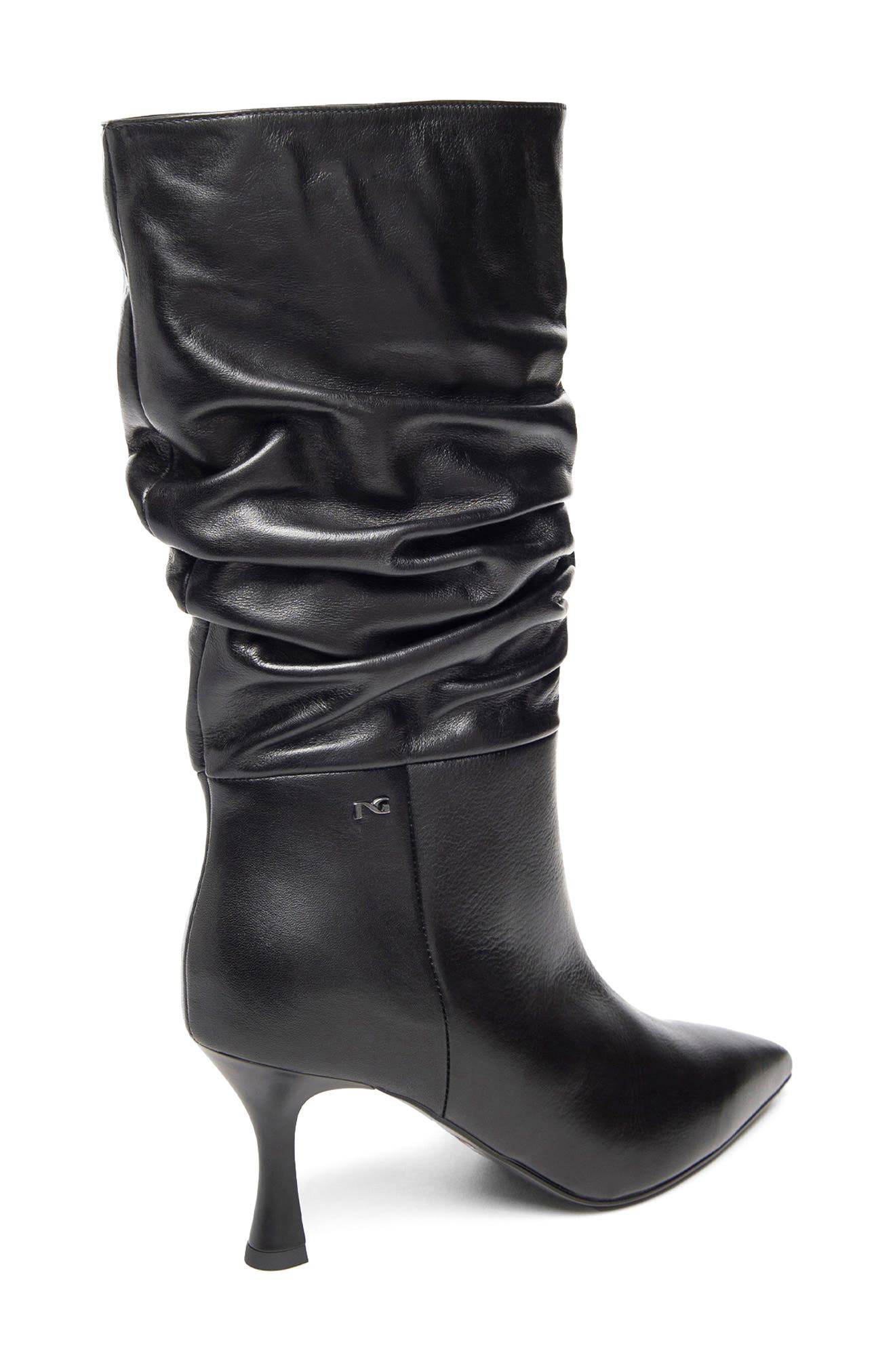 NeroGiardini Slouchy Pointed Toe Boot, Alternate, color, Black