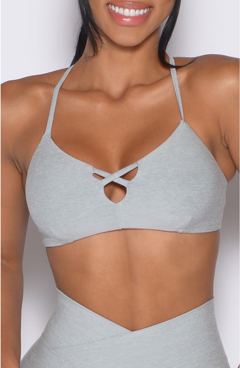 Bombshell Sportswear Lift Luxe Sports Bra, Main, color, Light Cloud