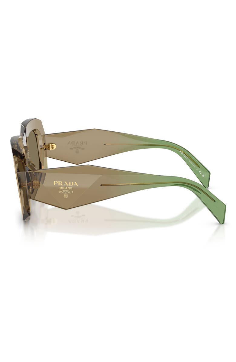 Prada 54mm Square Sunglasses, Alternate, color, Terra / Light Brown