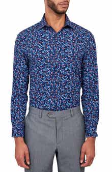 Liberty Floral Print Stretch Performance Dress Shirt