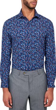 W.R.K Liberty Floral Print Stretch Performance Dress Shirt