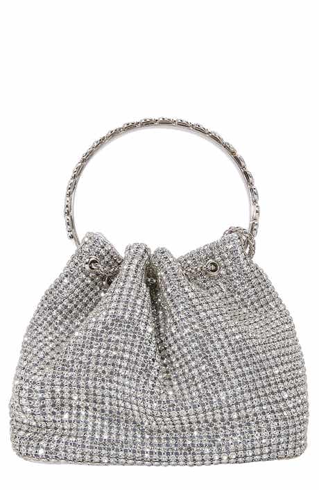 Rhinestone Ring Handle Bag
